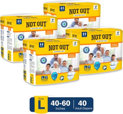 NOT OUT Overnight Protection with 3D Core, Odour Control & Up to 12-Hour Absorption - L