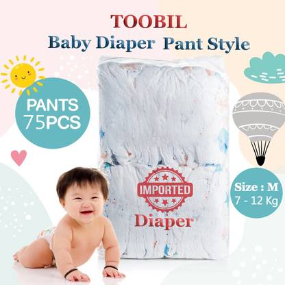 TOOBIL Imported Baby Premium Soft Pants (Loose Type) Medium 7-12 KG - M