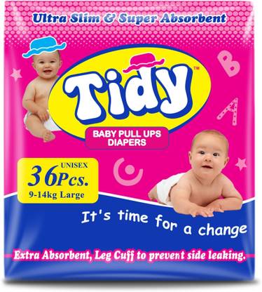 PH TIDY Baby Diapers Pants Large, Pack of 1,36 pcs - L