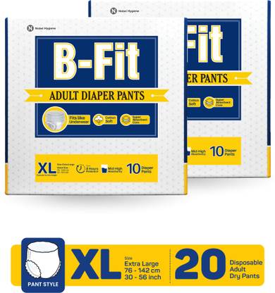 B-FIT Regular Pant Style Adult Diapers - XL