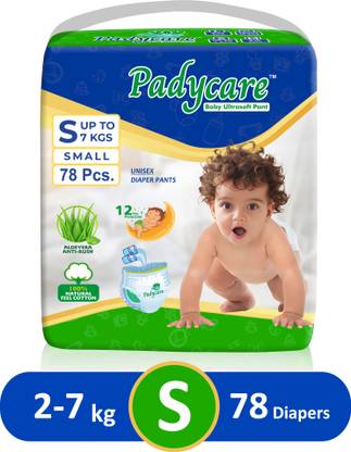 Padycare Baby Diaper Pants Double Layer Leakage Protection High Absorb Technology - S