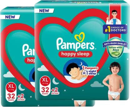 Pampers Happy Skin Pants Combo of 2 Pack - XL