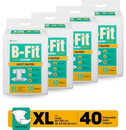B-FIT Adult Diaper Economy Tape Style Adult Diapers - XL