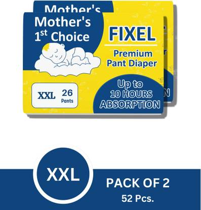 fixel baby diapers Pants Double Xl size Pack of 2 - XXL