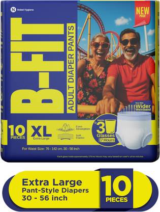 B-FIT Regular Pant Style Adult Diapers - XL