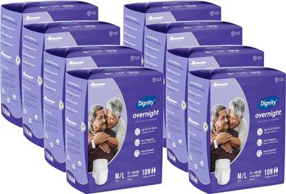 DIGNITY Overnight Pant Style Adult Diapers - M - L