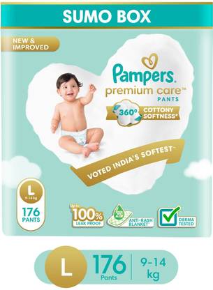 Pampers Premium Care Diaper Pants with 360 Cottony Softness - L