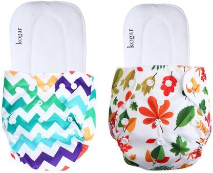 kogar Premium Print Reusable Washable Cloth Diaper Reuse Nappy Baby Pants (0-3Y) P-26 - S