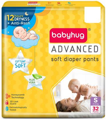 babyhug Advanced Pant Style **Diaper Small - 32 Pieces** - S