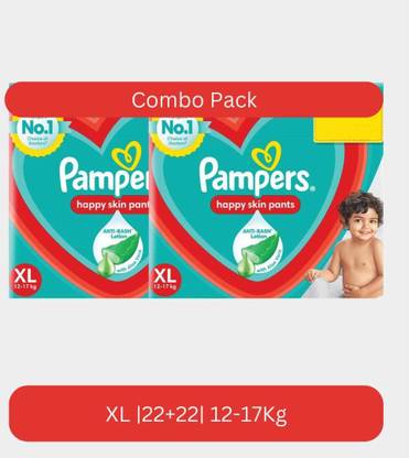 Pampers xl size baby diaper 22+22 - XL