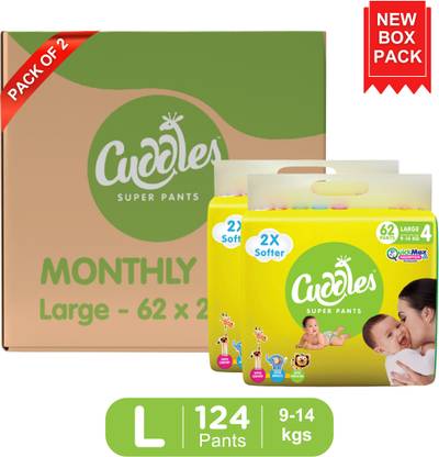 Cuddles - Super Pants Combo Pack - Large(62*2) - L