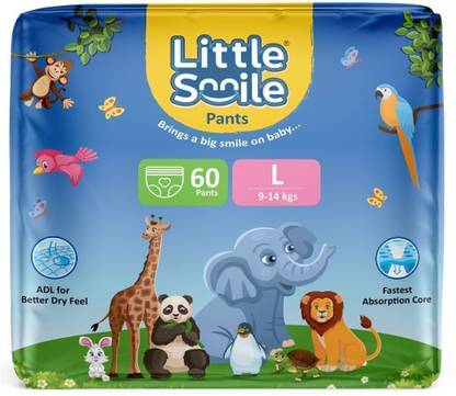 Little Smile Better Dry Feel Baby Diaper Pants | Large - L