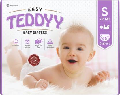 TEDDYY EASY Baby Tape Diapers - S
