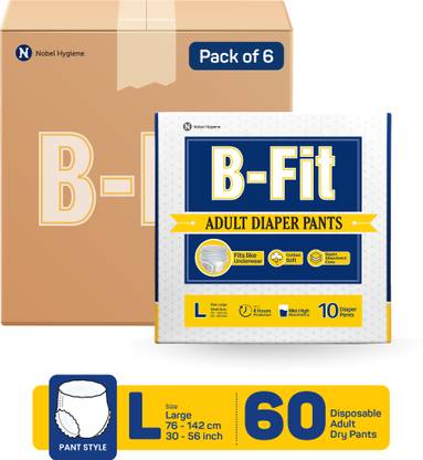 B-FIT Regular Pant Style Adult Diapers - L