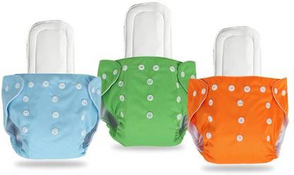 ByLoe Cloth Diaper Combo (Pack of 3 Cloth Diaper +3 Insert