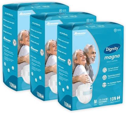 DIGNITY Magna Tape Style Adult Diapers - M
