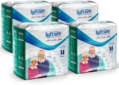 lyfcare Pull-Up Pants | Waist Size (24-33 Inch) Adult Diapers - M