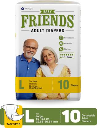 FRIENDS Easy Tape Type Adult Diapers - L