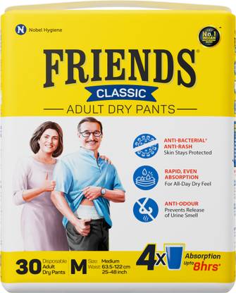 FRIENDS Classic Adult Diapers - M