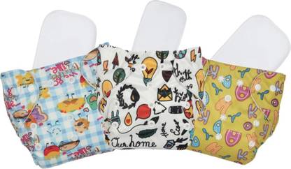 Jaydison Adjustable 100% Organic Cloth Button Diaper Reuse Nappy & Insert 0-24m D18 - M - L