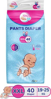 KiddySoft Baby Diaper Pants | Super Absorbent- Crisscross Top Layer | 19-25 KG | Pack of 1 - XXL