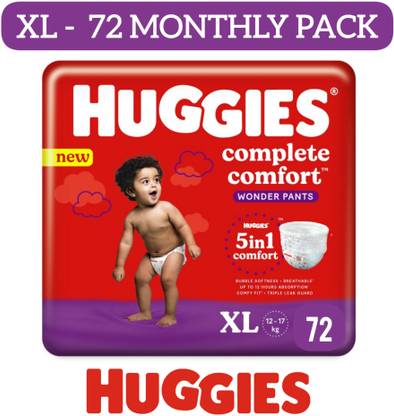 Huggies wonder pants XL 72 monthly pack baby diaper pants extra large size - XL