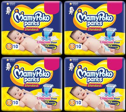 MamyPoko Pants Standard size S 10+10+10+10 Pieces Diapers - S