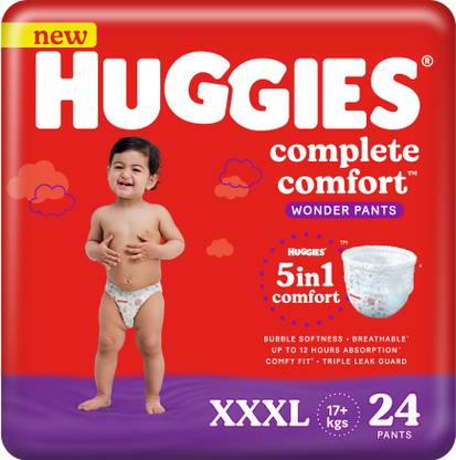 Huggies Complete Comfort Wonder Pants, with 5in1 Comfort - XXXL