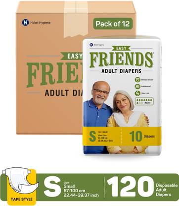 FRIENDS Easy Tape Type Adult Diapers - S