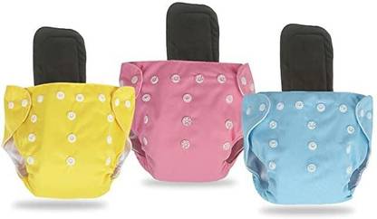 Miracle Moms Combo of Reusable Baby Washable Cloth Diaper Nappies with Multi Layered - XXL - XXXL