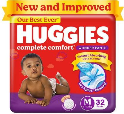 Huggies Wonder Pants Medium (M) Size Baby Diaper Pants - M
