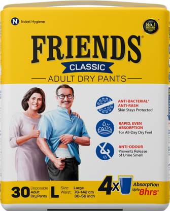 FRIENDS Classic Adult Diapers - L