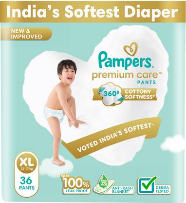 Pampers Premium Care Diaper Pants with 360 Cottony Softness - XL