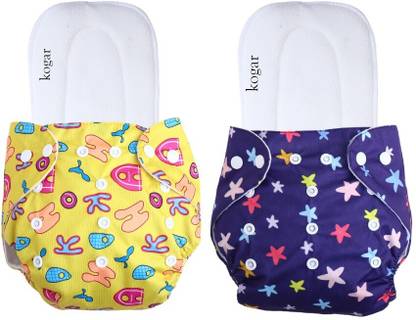 kogar Premium Print Reusable Washable Cloth Diaper Reuse Nappy Baby Pants (0-3Y) PC-27 - M