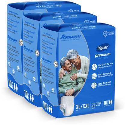 DIGNITY Premium Pant Style Adult Diapers - XL - XXL