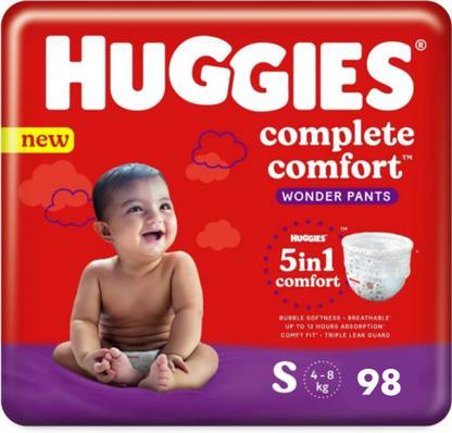 Huggies Wonder Pants S 98 Small Size Monthly Pack - S