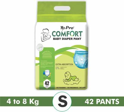 Soft Touch MX PRO COMFORT Baby Diapers Small Tape Style Size-S pack of 42 Diapers - S