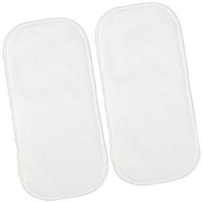 TINNY TOTS Pack of 2 Baby Cotton Microfiber Bamboo Inserts(5 Layers) Cloth Diapers Nappies - S - M