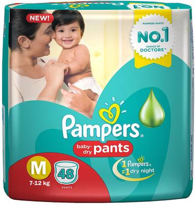 Pampers New Large Size Diapers Pants - M