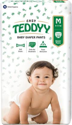 TEDDYY Easy Diaper Pants with Rash Protection and 3x Faster absorption Technology - M