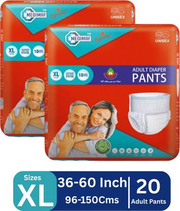 MEDIMAF by MAFATLAL Adult Diaper Pants - 20 Count (XL) Adult Diapers - XL