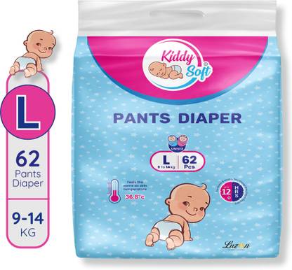 KiddySoft Soft & Comfortable Baby Pant Diapers - L