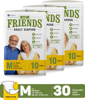 FRIENDS Easy Tapes Adult Diapers - M