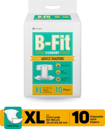 B-FIT Adult Diaper Economy Tape Style Adult Diapers - XL