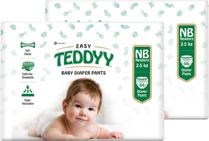 TEDDYY Easy Diaper Pants with Rash Protection and 3x Faster absorption Technology - New Born