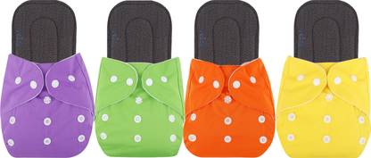 kogar Baby Reusable Diaper Reuse Nappy Cloth Diaper Button Diaper &Insert(0-3Y)Am27 - L