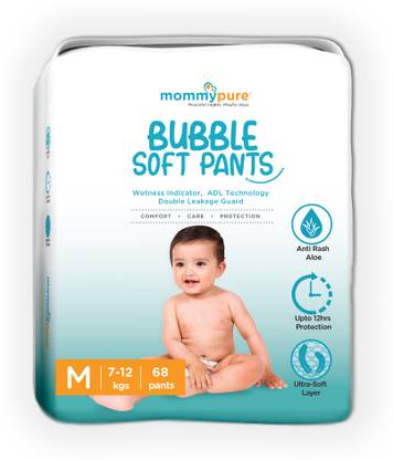 MommyPure Premium Baby Diaper Pants | Super Soft & Comfortable | Ultra-Soft Layer - M