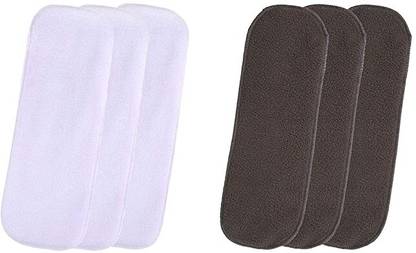 RAREGEAR Inserts Reusable Washable Cloths Inserts For Baby 5 Layer Insert Pad (Pack Of 6) - S - M