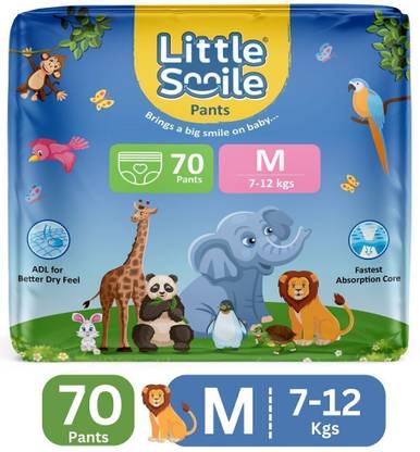 Little Smile Better Dry Feel Baby Diaper Pants | Medium - M
