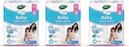 Dabur BABY SUPER PANTS XL 72 PCS DIAPER PACK OF 3 - XL